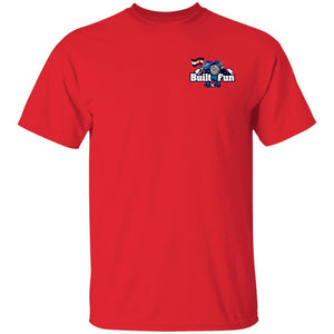 Built4Fun blue 2-sided print G500 Gildan 5.3 oz. T-Shirt