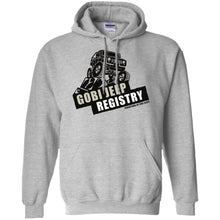Gobi Jeep Registry Logo G185 Gildan Pullover Hoodie 8 oz.