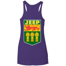 JSK_Star 2-sided print NL6733 Next Level Ladies' Triblend Racerback Tank