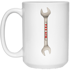 D.I.Y. 4x4 21504 15 oz. White Mug