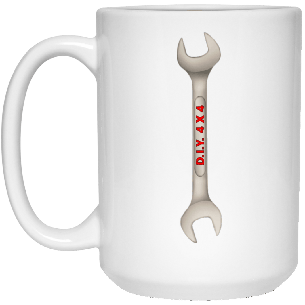 D.I.Y. 4x4 21504 15 oz. White Mug
