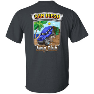 San Diego jeep club 2-sided print 2-sided print G500B Gildan Youth 5.3 oz 100% Cotton T-Shirt