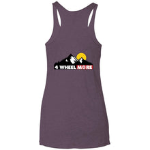 4 Wheel More 2-sided print NL6733 Next Level Ladies' Triblend Racerback Tank