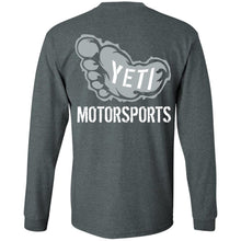 Yeti Motorsports logo 2-sided print G240 Gildan LS Ultra Cotton T-Shirt