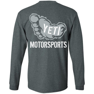 Yeti Motorsports logo 2-sided print G240 Gildan LS Ultra Cotton T-Shirt
