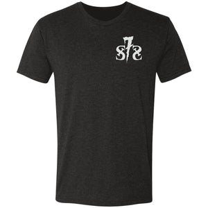 S7S white logo You Can't Wheel With Us 2-sided print NL6010 Men's Triblend T-Shirt