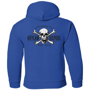 Outlaw Jeepers 2-sided print G185B Youth Pullover Hoodie