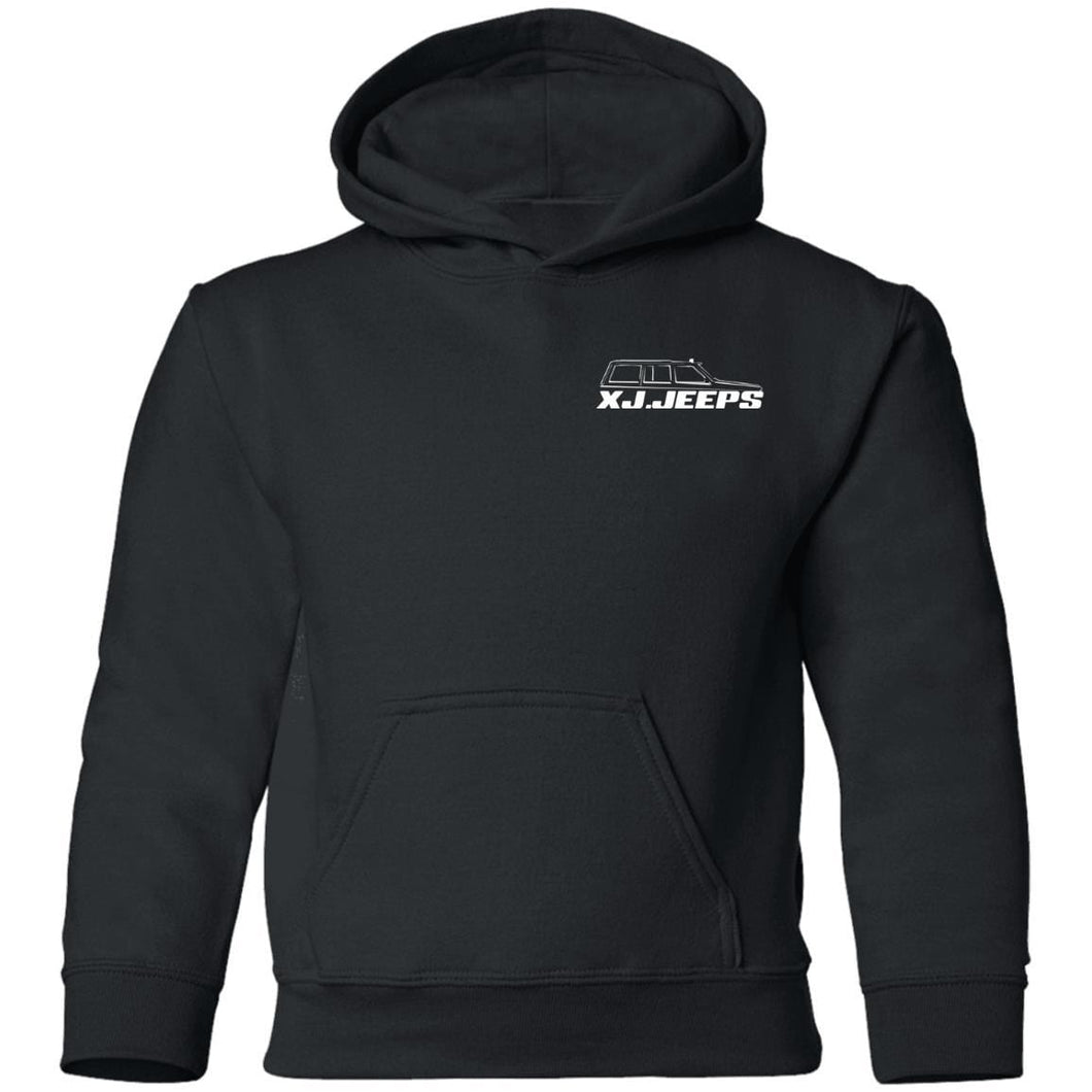 XJ Jeeps 2-sided print G185B Gildan Youth Pullover Hoodie