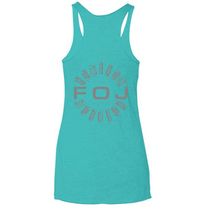 FOJ 2-sided print NL6733 Next Level Ladies' Triblend Racerback Tank