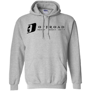 D3 Offroad white border G185 Gildan Pullover Hoodie 8 oz.
