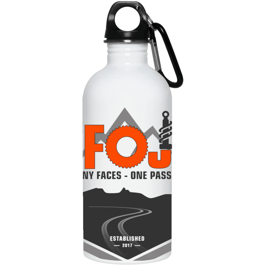 FOJ dye sublimation full wrap logo 23663 20 oz. Stainless Steel Water Bottle