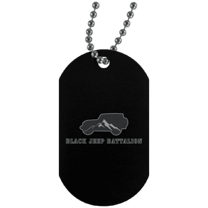 Black Jeep Battalion UN4004 Silver Dog Tag