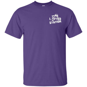 Lifted Station white logo G200 Gildan Ultra Cotton T-Shirt
