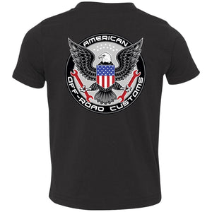 AmericanOffroadCustoms Horizontal white 3321 Toddler Jersey T-Shirt
