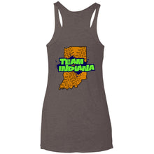 B&B Motorsports 2-sided print (Team Indiana back) NL6733 Next Level Ladies' Triblend Racerback Tank