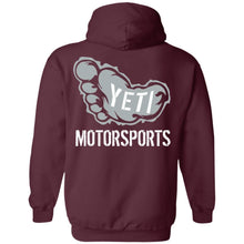 Yeti Motorsports logo 2-sided print G185 Gildan Pullover Hoodie 8 oz.