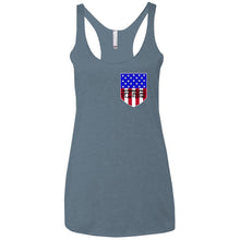 American Off-Road 2-sided print NL6733 Next Level Ladies' Triblend Racerback Tank
