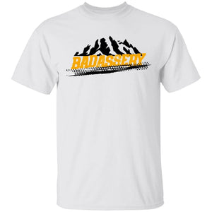 John's 4x4 BADASSERY Mountains 2-sided print G500 Gildan 5.3 oz. T-Shirt