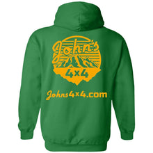 John's 4x4 BADASSERY Mountains 2-sided print G185 Gildan Pullover Hoodie 8 oz.