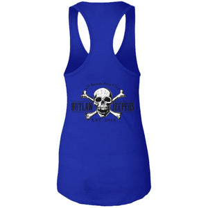 Outlaw Jeepers 2-sided print NL1533 Ladies Ideal Racerback Tank