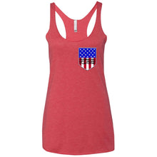 American Off-Road 2-sided print NL6733 Next Level Ladies' Triblend Racerback Tank