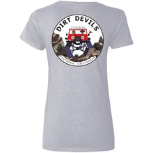 Dirt Devils Jeep Club 2-sided print G500VL Ladies' 5.3 oz. V-Neck T-Shirt