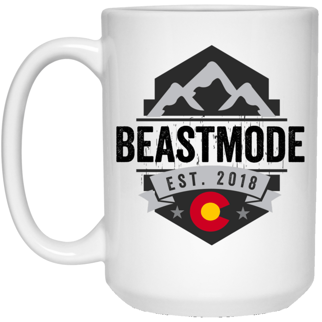 Beastmode 21504 15 oz. White Mug
