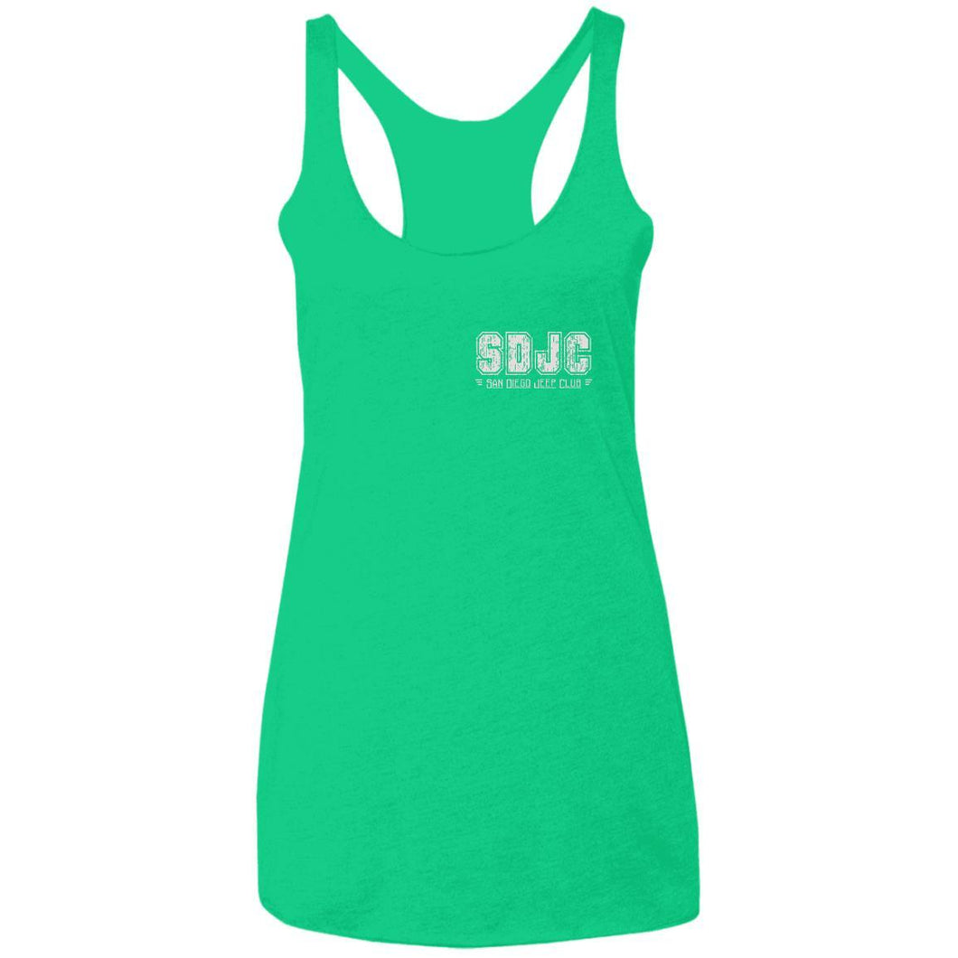 SDJC 2-sided print NL6733 Next Level Ladies' Triblend Racerback Tank