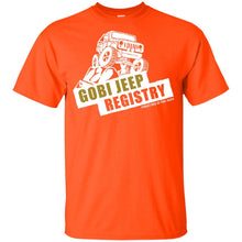 Gobi Jeep Registry white logo G200B Gildan Youth Ultra Cotton T-Shirt