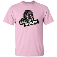 Gobi Jeep Registry Logo G200B Gildan Youth Ultra Cotton T-Shirt