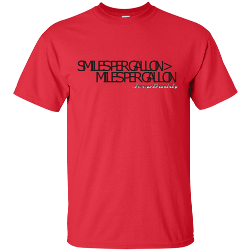 JeepDaddy Smiles Per Gallon > Miles Per Gallon Crew Neck  T-Shirt
