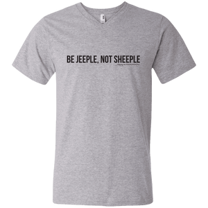 JeepDaddy Be Jeeple Not Sheeple V-Neck T-Shirt