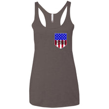 American Off-Road 2-sided print NL6733 Next Level Ladies' Triblend Racerback Tank