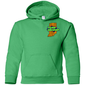 BB&M Team Indiana front 2-sided print G185B Gildan Youth Pullover Hoodie