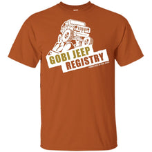 Gobi Jeep Registry white logo G200B Gildan Youth Ultra Cotton T-Shirt