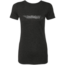 AmericanOffroadCustoms Horizontal white NL6710 Ladies' Triblend T-Shirt