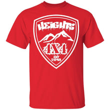 Heights 4x4 crest white logo G500B Gildan Youth 5.3 oz 100% Cotton T-Shirt