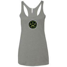 JSK_ Dark Star 2-sided print NL6733 Next Level Ladies' Triblend Racerback Tank