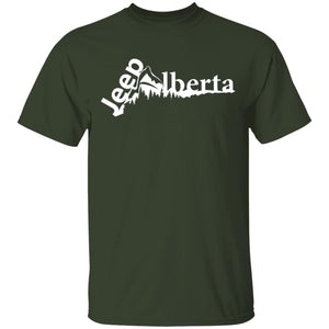 Jeep Alberta white logo G500 Gildan 5.3 oz. T-Shirt