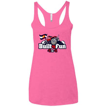 Built4Fun red NL6733 Next Level Ladies' Triblend Racerback Tank