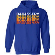 John's 4x4 BADASSERY 2-sided print G185 Gildan Pullover Hoodie 8 oz.