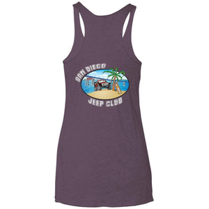 SDJC 2-sided print NL6733 Next Level Ladies' Triblend Racerback Tank