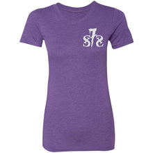 S7S white logo Taco 2-sided print NL6710 Ladies' Triblend T-Shirt
