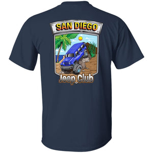 San Diego jeep club 2-sided print 2-sided print G500B Gildan Youth 5.3 oz 100% Cotton T-Shirt
