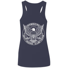 AmericanOffroadCustoms Vertical white G645RL Ladies' Softstyle Racerback Tank