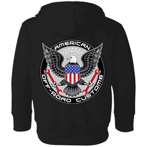AmericanOffroadCustoms Horizontal white 3326 Toddler Fleece Hoodie