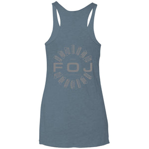 FOJ 2-sided print NL6733 Next Level Ladies' Triblend Racerback Tank