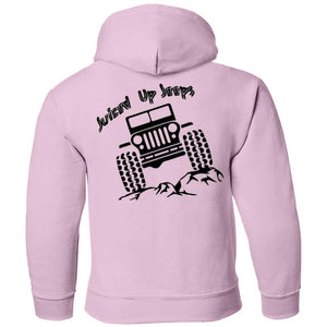 Juiced Up Jeeps G185B Gildan Youth Pullover Hoodie