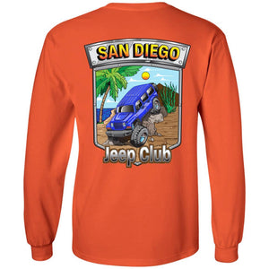 San Diego jeep club 2-sided print 2-sided print G240 Gildan LS Ultra Cotton T-Shirt