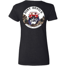 Dirt Devils Jeep Club 2-sided print G500VL Ladies' 5.3 oz. V-Neck T-Shirt